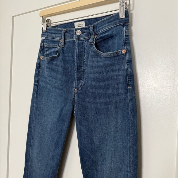 Citizens of Humanity Joline Jeans 26 Blue High Rise Crop Premium Vintage Denim - Picture 2 of 15